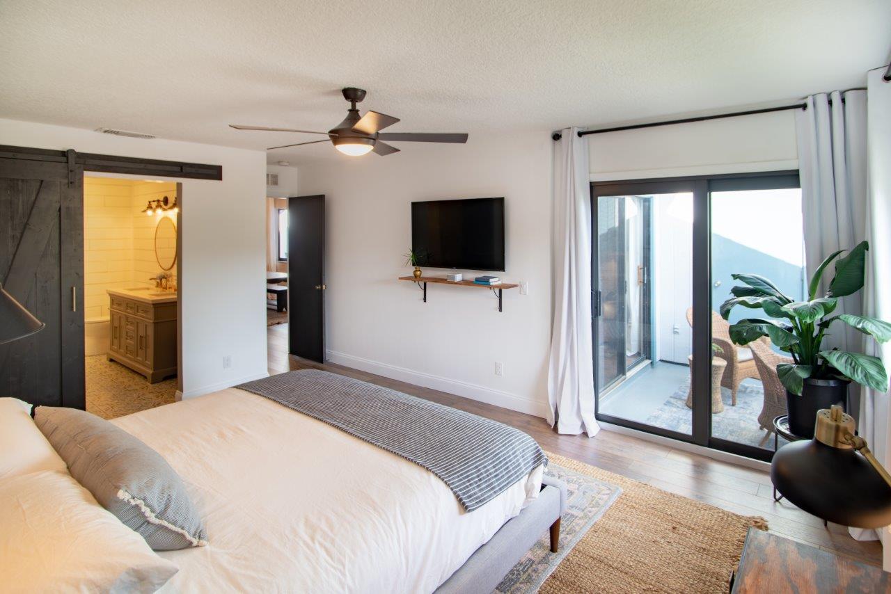 Flat Screen and Patio Access